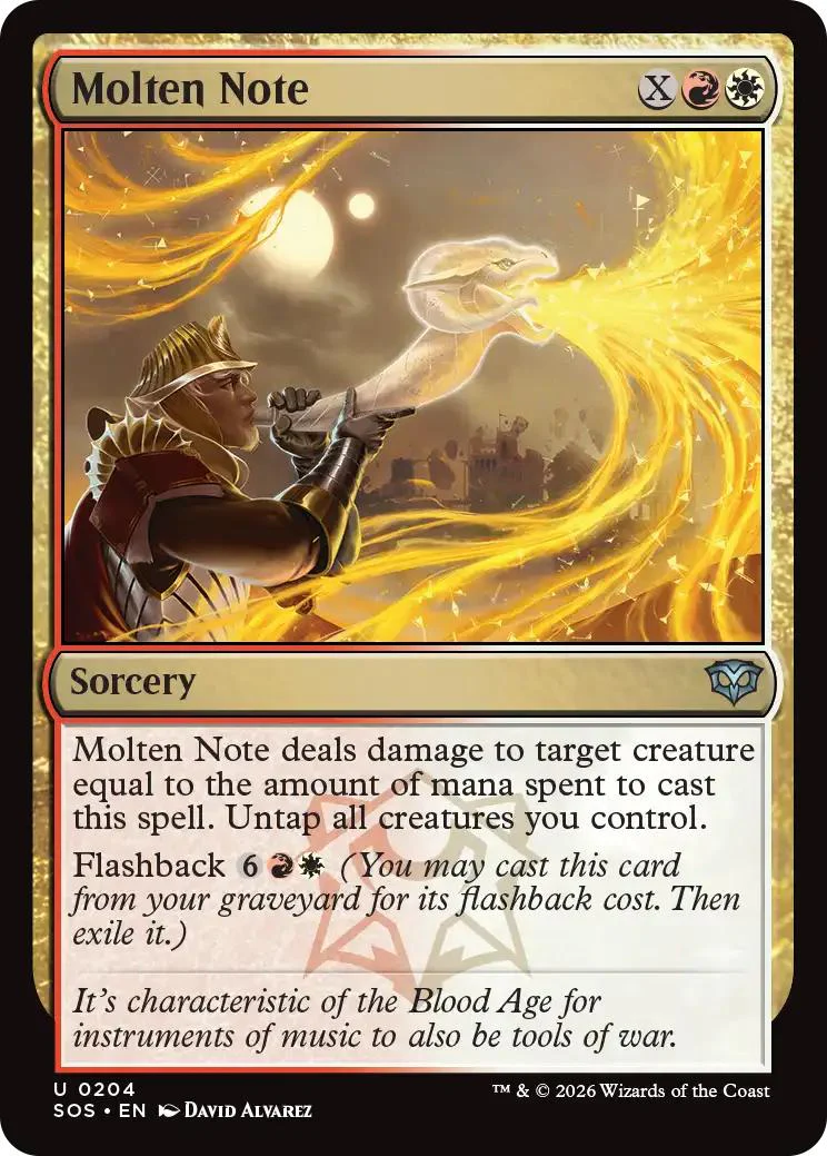 Molten Note [204] [Secrets of Strixhaven] [Non-Foil]