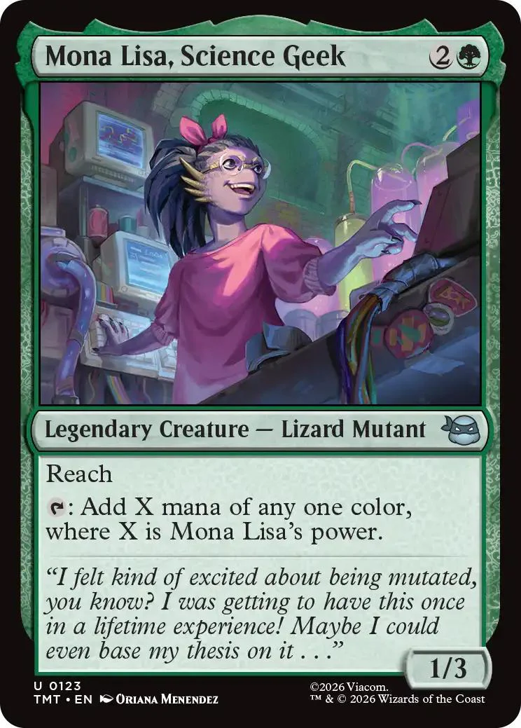 Mona Lisa, Science Geek [123] [Teenage Mutant Ninja Turtles] [Non-Foil]