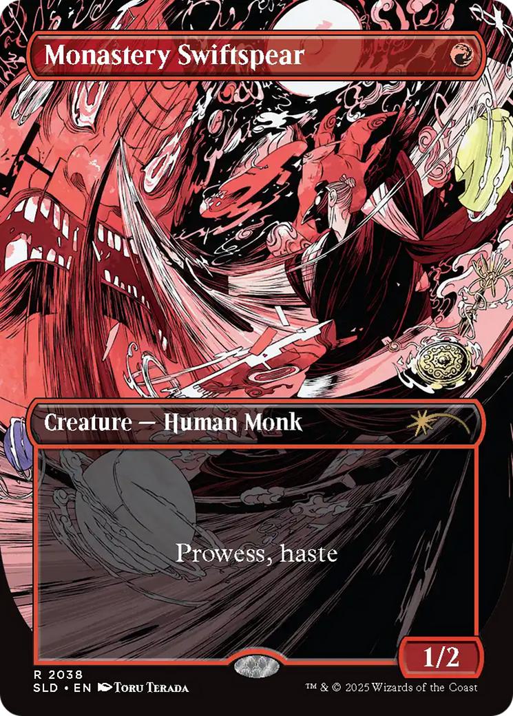 Monastery Swiftspear [2038] [Borderless] [VROOM] [Secret Lair Drop] [Non-Foil]