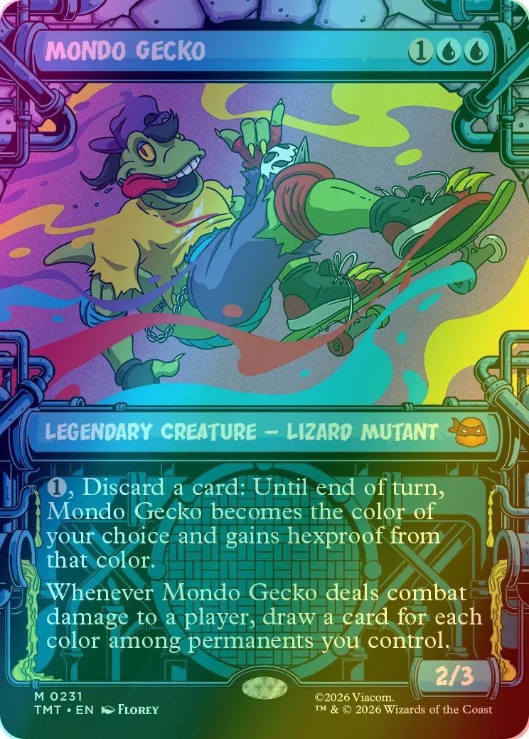 Mondo Gecko [231] [Sewer Frame] [Teenage Mutant Ninja Turtles] [Foil]