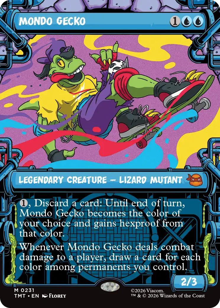 Mondo Gecko [231] [Sewer Frame] [Teenage Mutant Ninja Turtles] [Non-Foil]