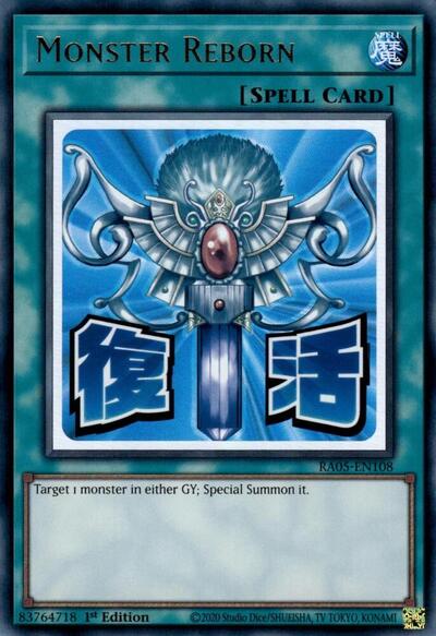 Monster Reborn - Stamp - RA05-EN108 - Ultra Rare - 1st Edition