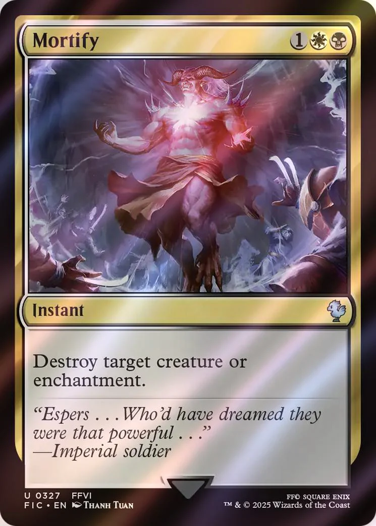 Mortify [327] [FINAL FANTASY: Commander] [Surge Foil]