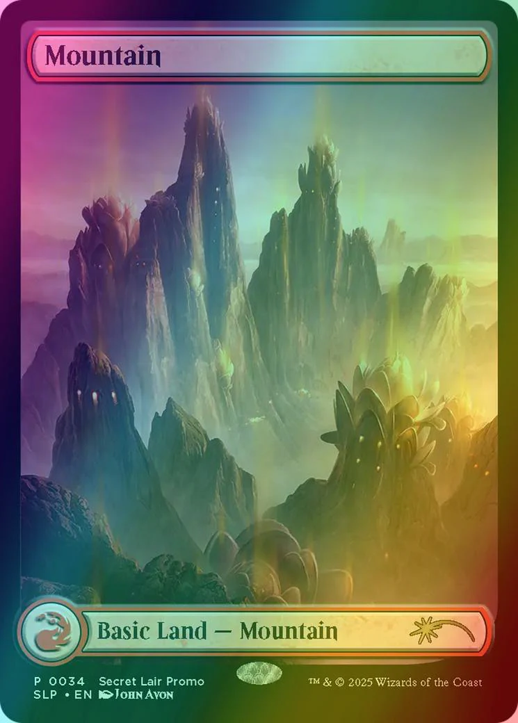 Mountain [0034] [Full Art] [Secret Lair Promo] [Foil]