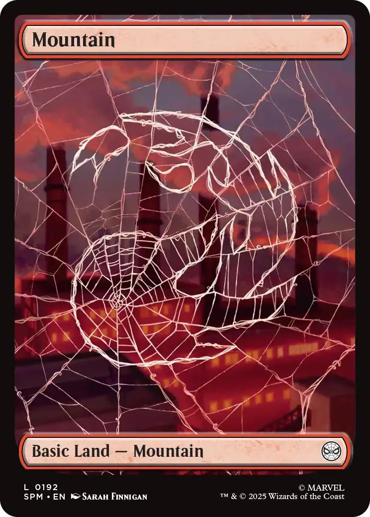 Mountain [192] [Full Art] [Spiderweb] [Marvel's Spider-Man] [Non-Foil]