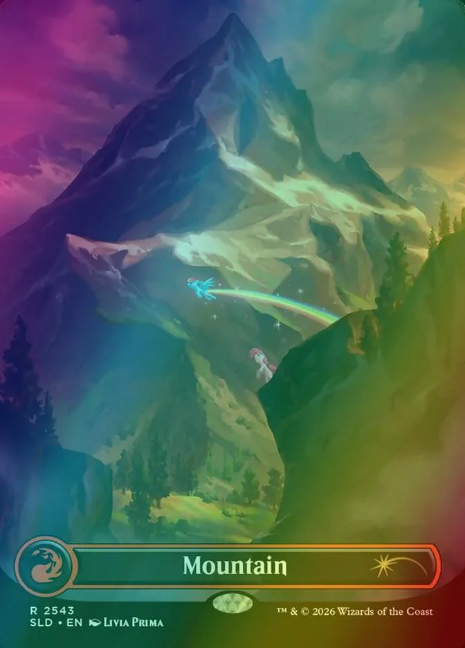 Mountain [2543] [Borderless] [Lands of Equestria] [Secret Lair Drop] [Foil]