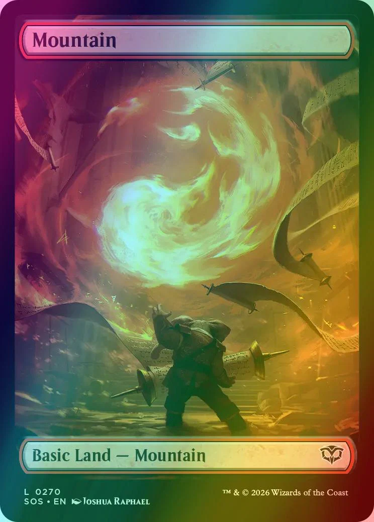 Mountain [270] [Full Art] [Spellcraft Land] [Secrets of Strixhaven] [Foil]