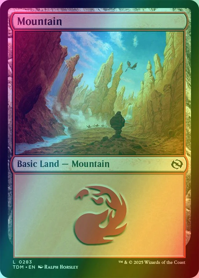 Mountain [283] [Tarkir: Dragonstorm] [Foil]