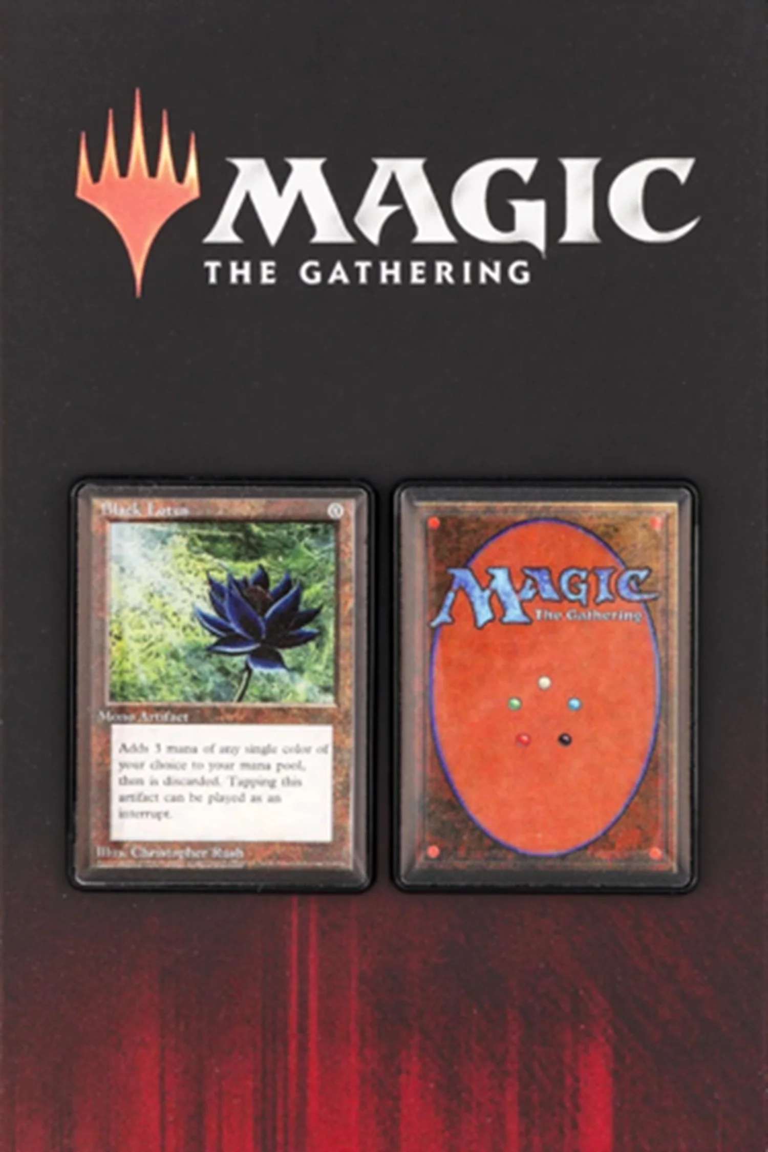 MTG 2-Piece Enamel Pin Set - Black Lotus