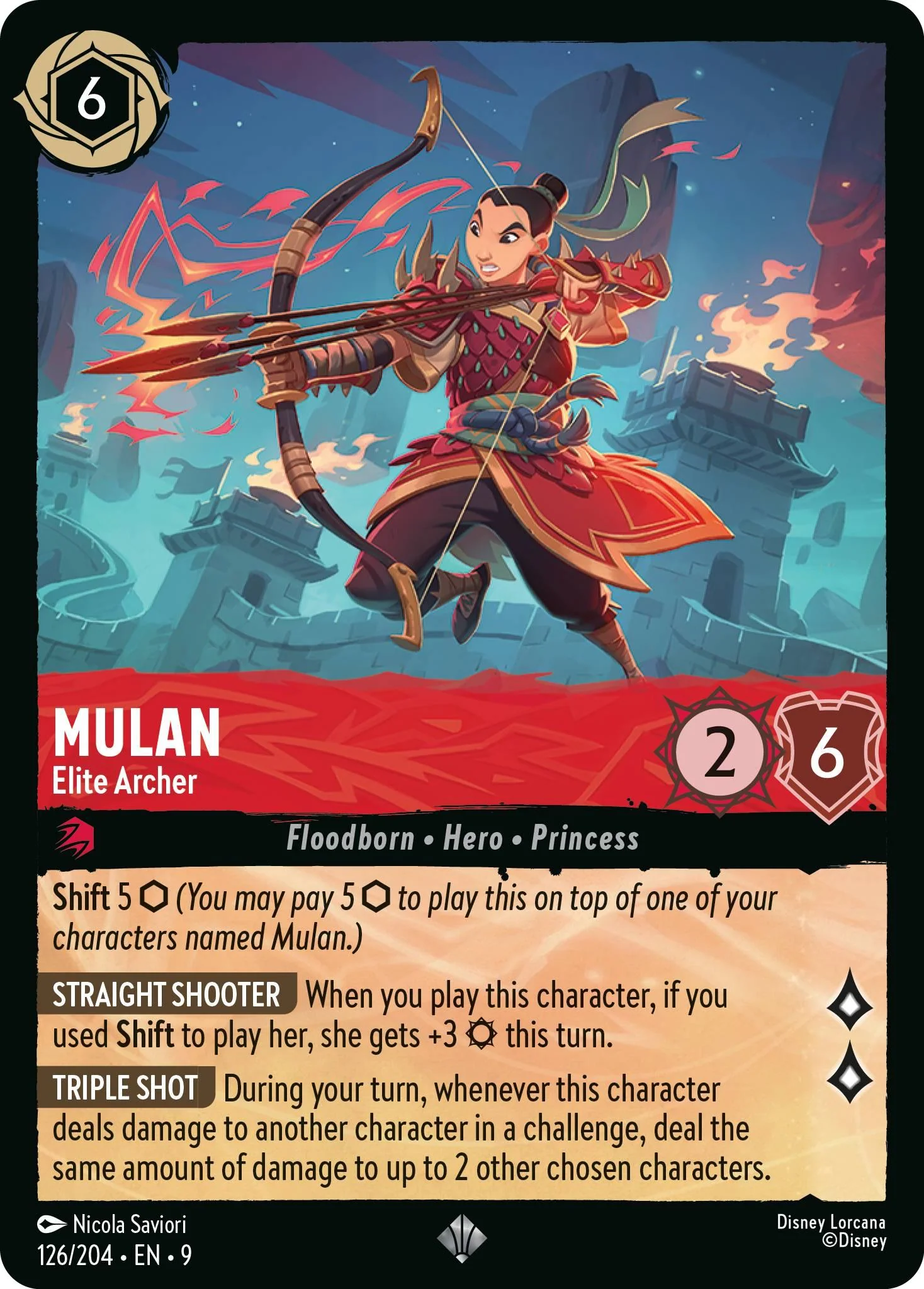 Mulan - Elite Archer - 126/204 [Fabled] [Non-Foil]