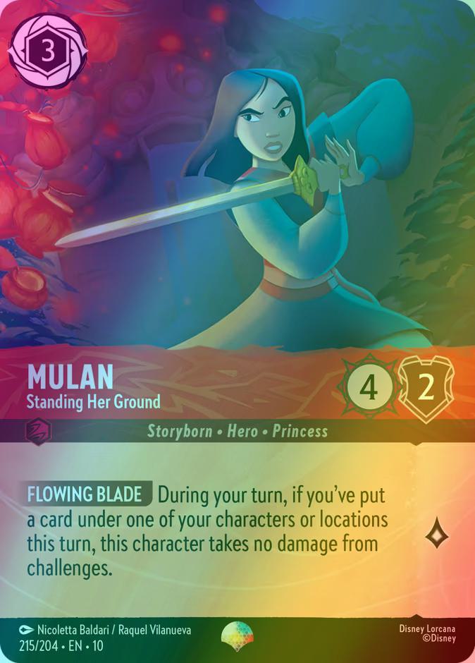 Mulan - Standing Her Ground (Epic) - 215/204 [Whispers in the Well] [Holofoil]