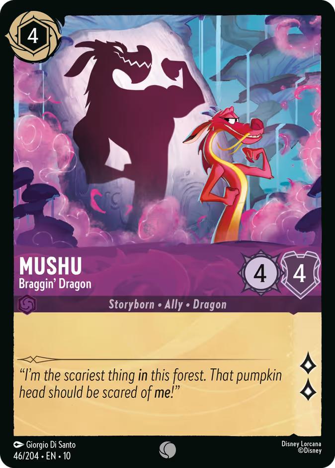 Mushu - Braggin' Dragon - 46/204 [Whispers in the Well] [Non-Foil]