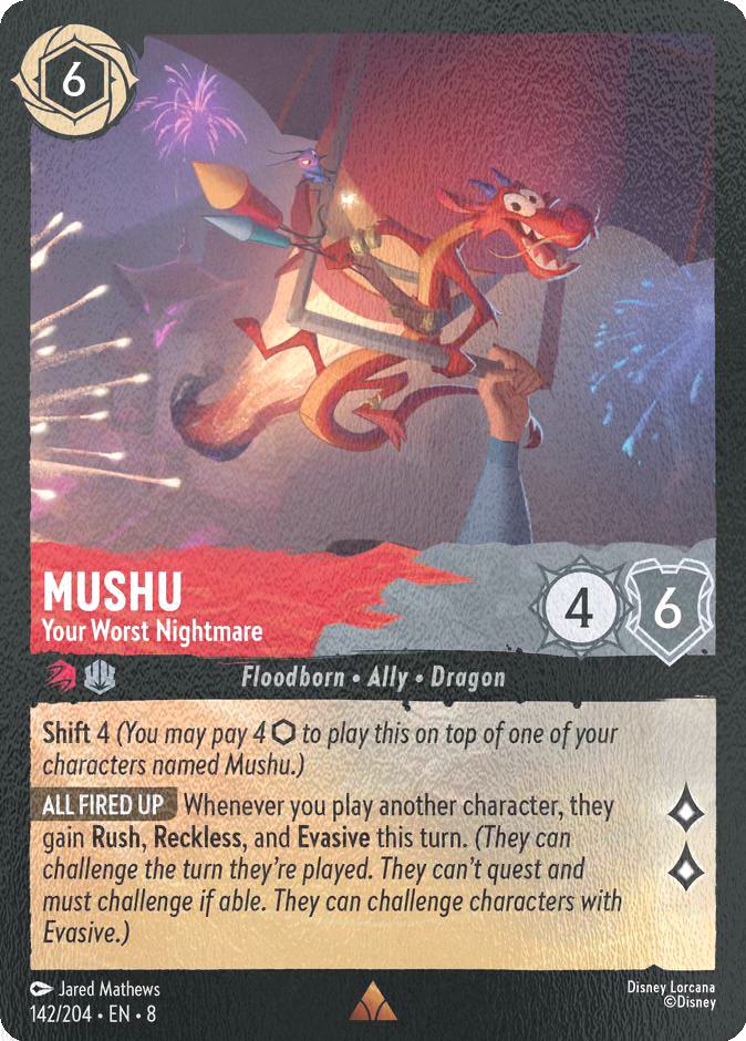 Mushu - Your Worst Nightmare - 142/204 [Reign of Jafar] [Cold Foil]
