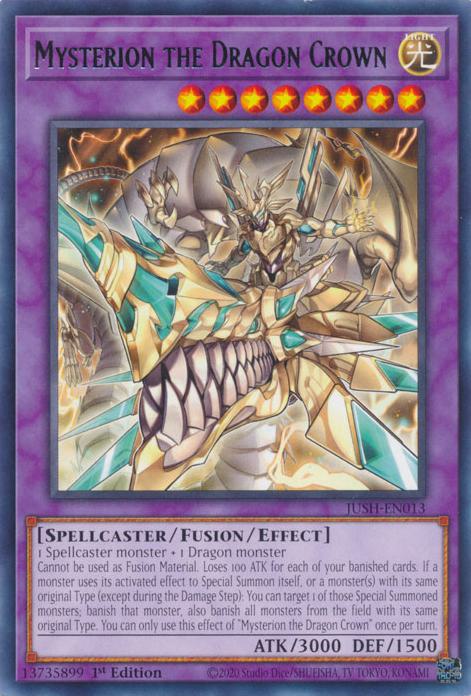 Mysterion the Dragon Crown - JUSH-EN013 - Rare - 1st Edition