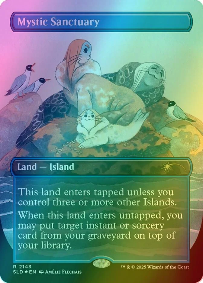 Mystic Sanctuary [2143] [Borderless] [Dandân Deck] [Secret Lair Drop] [Foil]