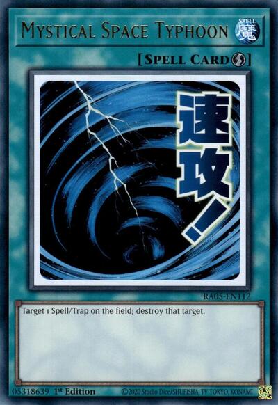 Mystical Space Typhoon - Stamp - RA05-EN112 - Ultra Rare - 1st Edition