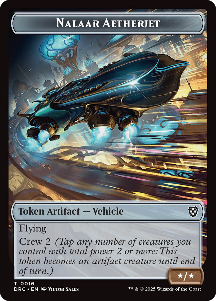 Nalaar Aetherjet Token (16) // Treasure Token (11) [Aetherdrift: Commander: Tokens] [Non-Foil]