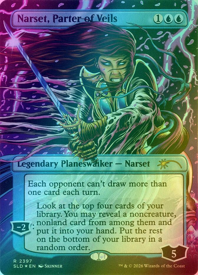 Narset, Parter of Veils [2397] [Borderless] [So Salty] [Secret Lair Drop] [Foil]