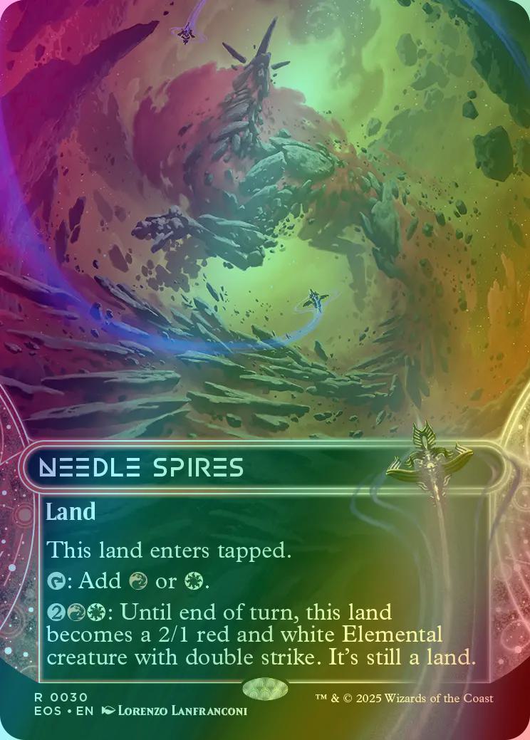 Needle Spires [30] [Borderless] [Edge of Eternities: Stellar Sights] [Foil]