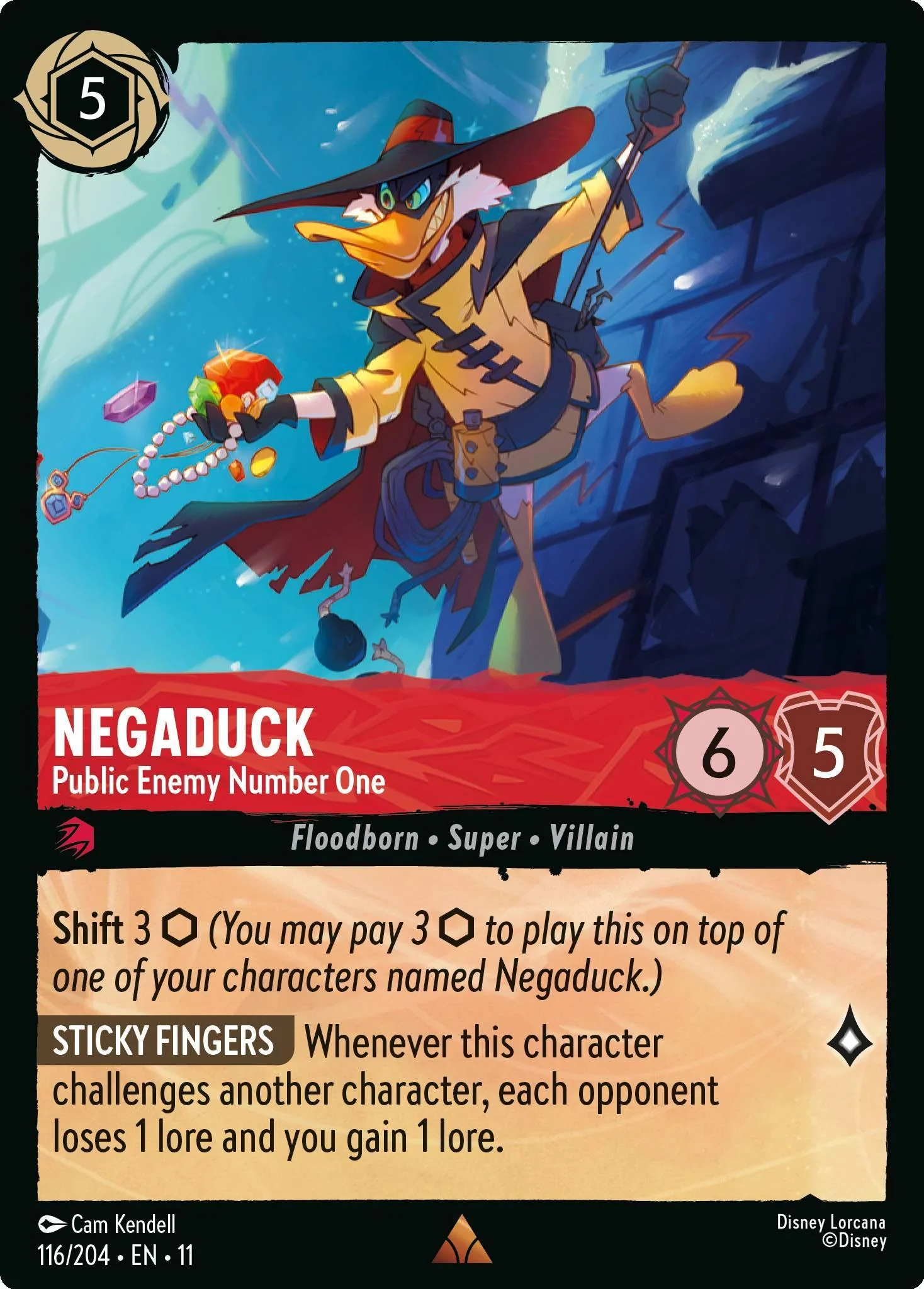 Negaduck - Public Enemy Number One - 116/204 [Winterspell] [Non-Foil]