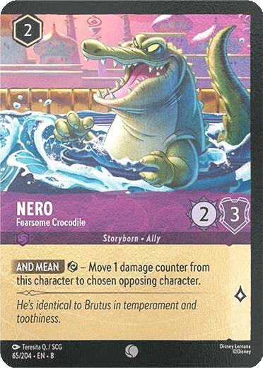 Nero - Fearsome Crocodile - 65/204 [Reign of Jafar] [Cold Foil]