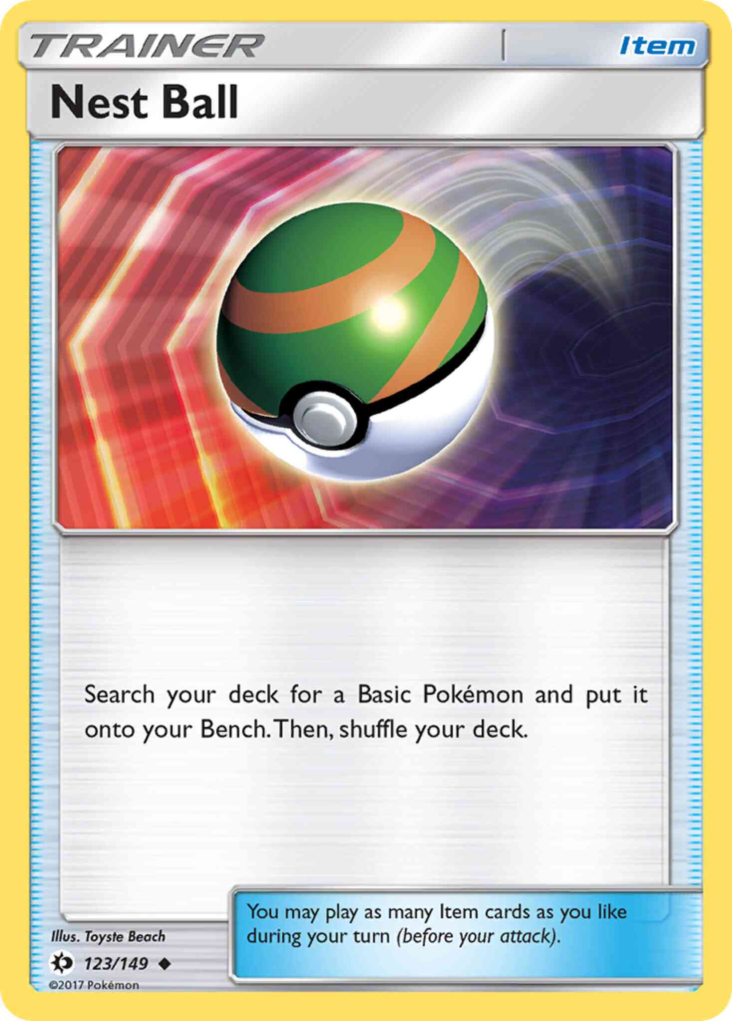 Nest Ball - 123/149 - Uncommon [sm1-123] [Non-Holo]