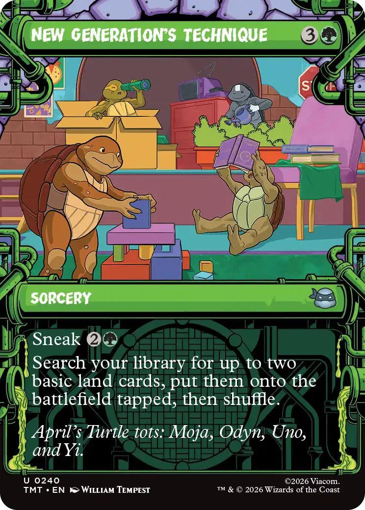 New Generation's Technique [240] [Sewer Frame] [Teenage Mutant Ninja Turtles] [Non-Foil]