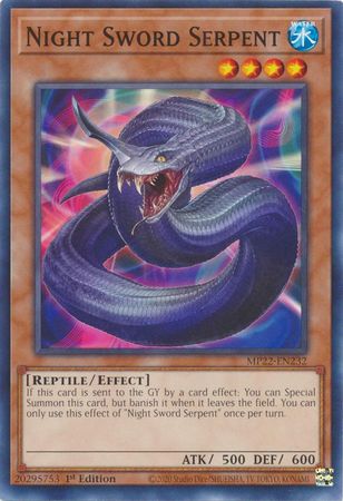 Night Sword Serpent - MP22-EN232 - Common - 1st Edition