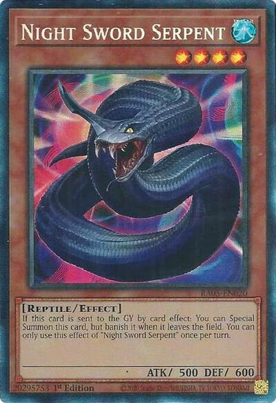 Night Sword Serpent - RA05-EN020 - Collector's Rare - 1st Edition