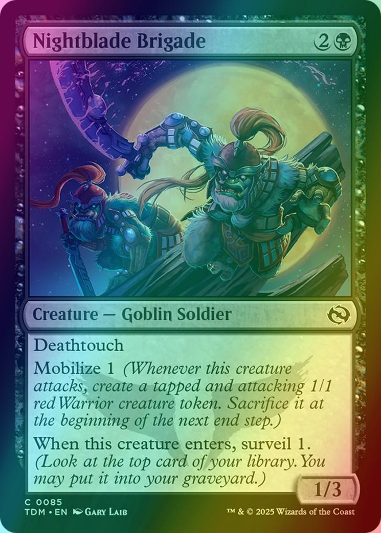 Nightblade Brigade [85] [Tarkir: Dragonstorm] [Foil]