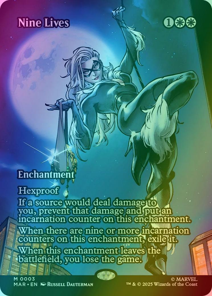 Nine Lives [3] [Borderless] [Source Material] [Marvel Universe] [Foil]