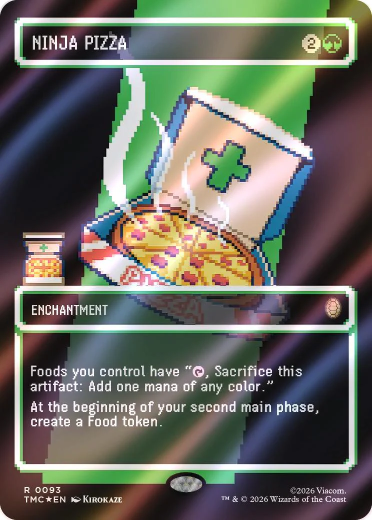 Ninja Pizza [93] [Borderless] [Pixel] [Teenage Mutant Ninja Turtles Eternal] [Surge Foil]