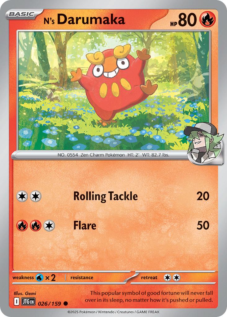 N's Darumaka - 026/159 - Common [sv09-026] [Non-Holo]