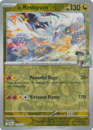 N's Reshiram - 116/159 - Rare [sv09-116] [Reverse Holo]