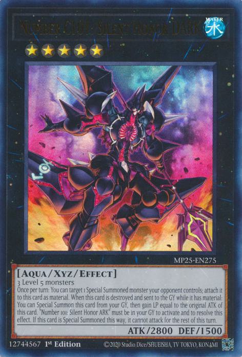 Number C101: Silent Honor DARK - MP25-EN275 - Ultra Rare - 1st Edition