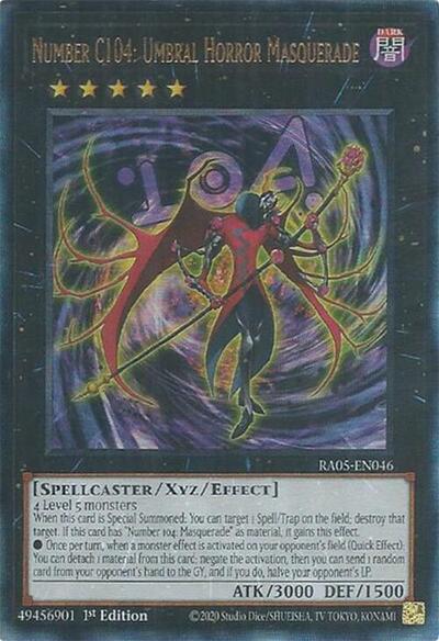 Number C104: Umbral Horror Masquerade - RA05-EN046 - Ultimate Rare - 1st Edition