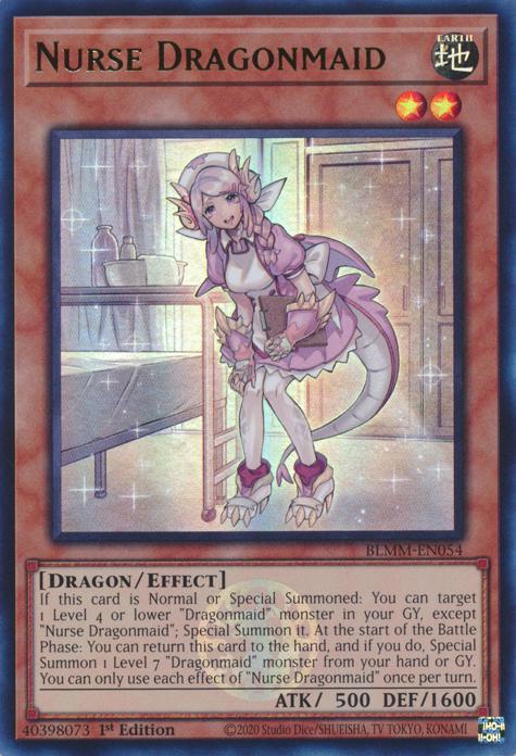 Nurse Dragonmaid - BLMM-EN054 - Ultra Rare - 1st Edition