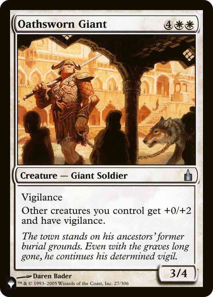 Oathsworn Giant [RAV-27] [The List] [Non-Foil]