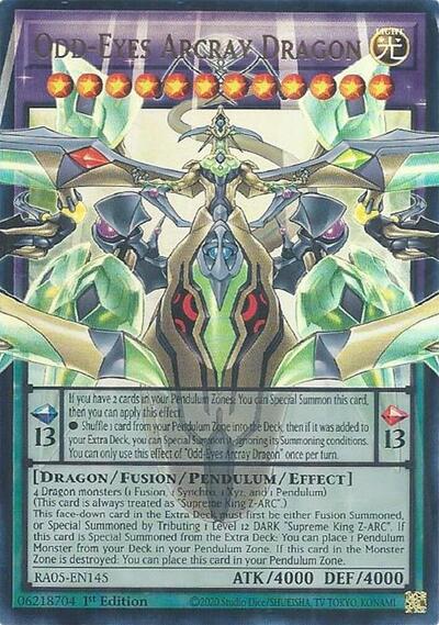 Odd-Eyes Arcray Dragon - Extended Art - RA05-EN145 - Ultra Rare - 1st Edition