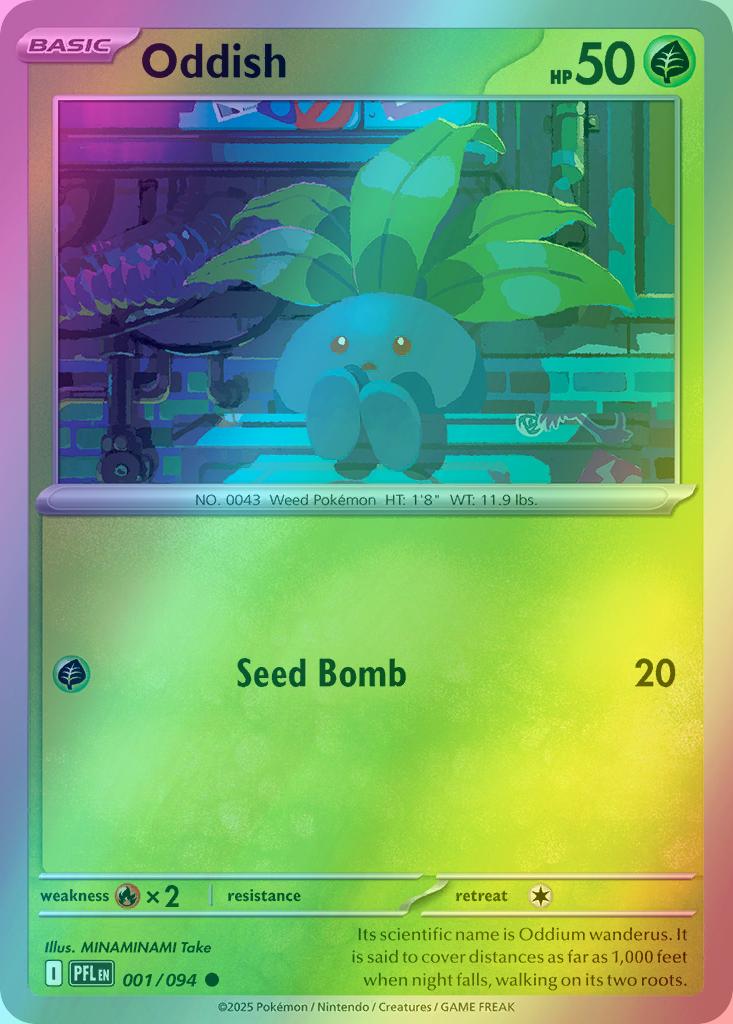 Oddish - 001/094 - Common [me02-001] [Reverse Holo]