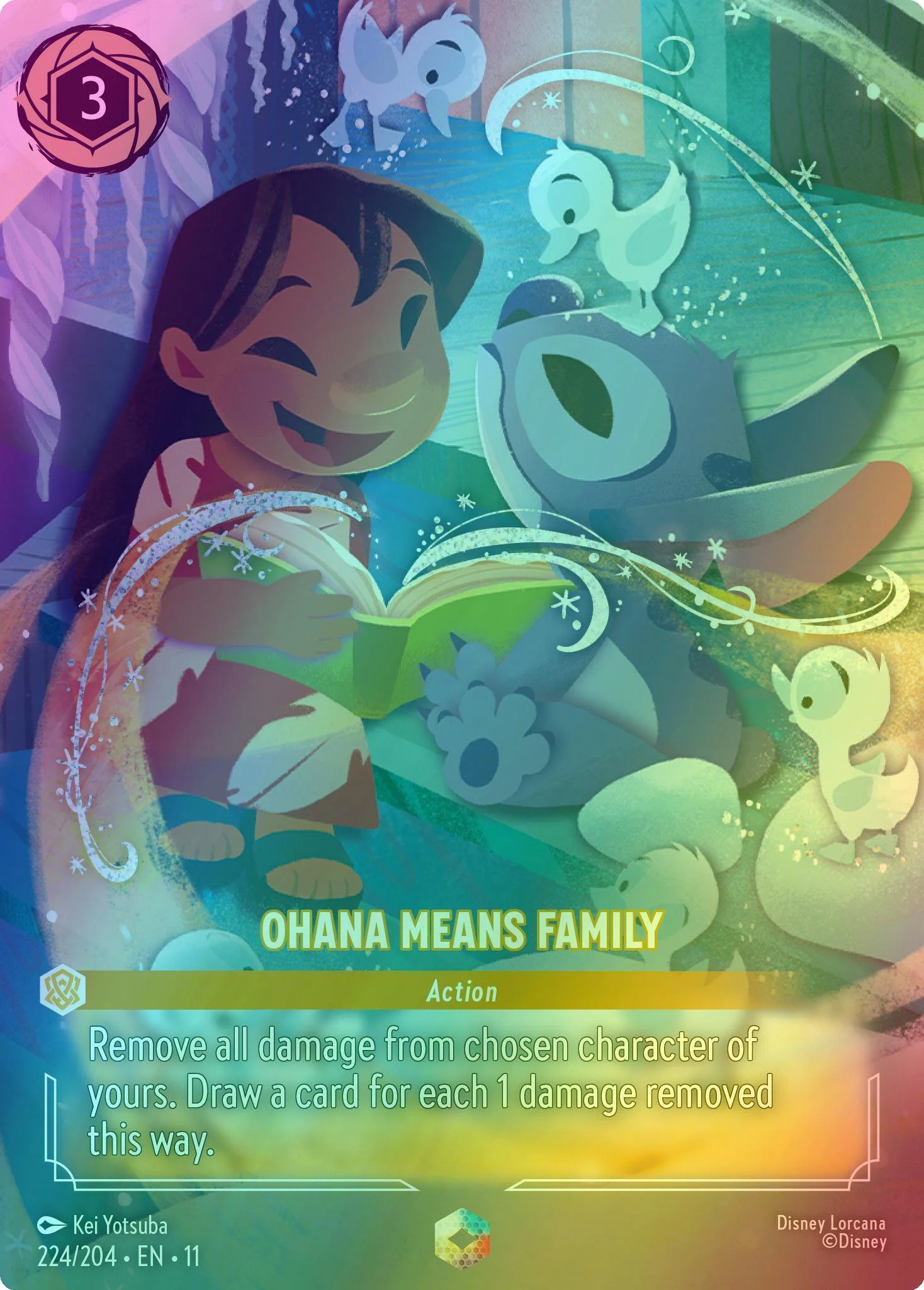 Ohana Means Family (Enchanted) - 224/204 [Winterspell] [Holofoil]