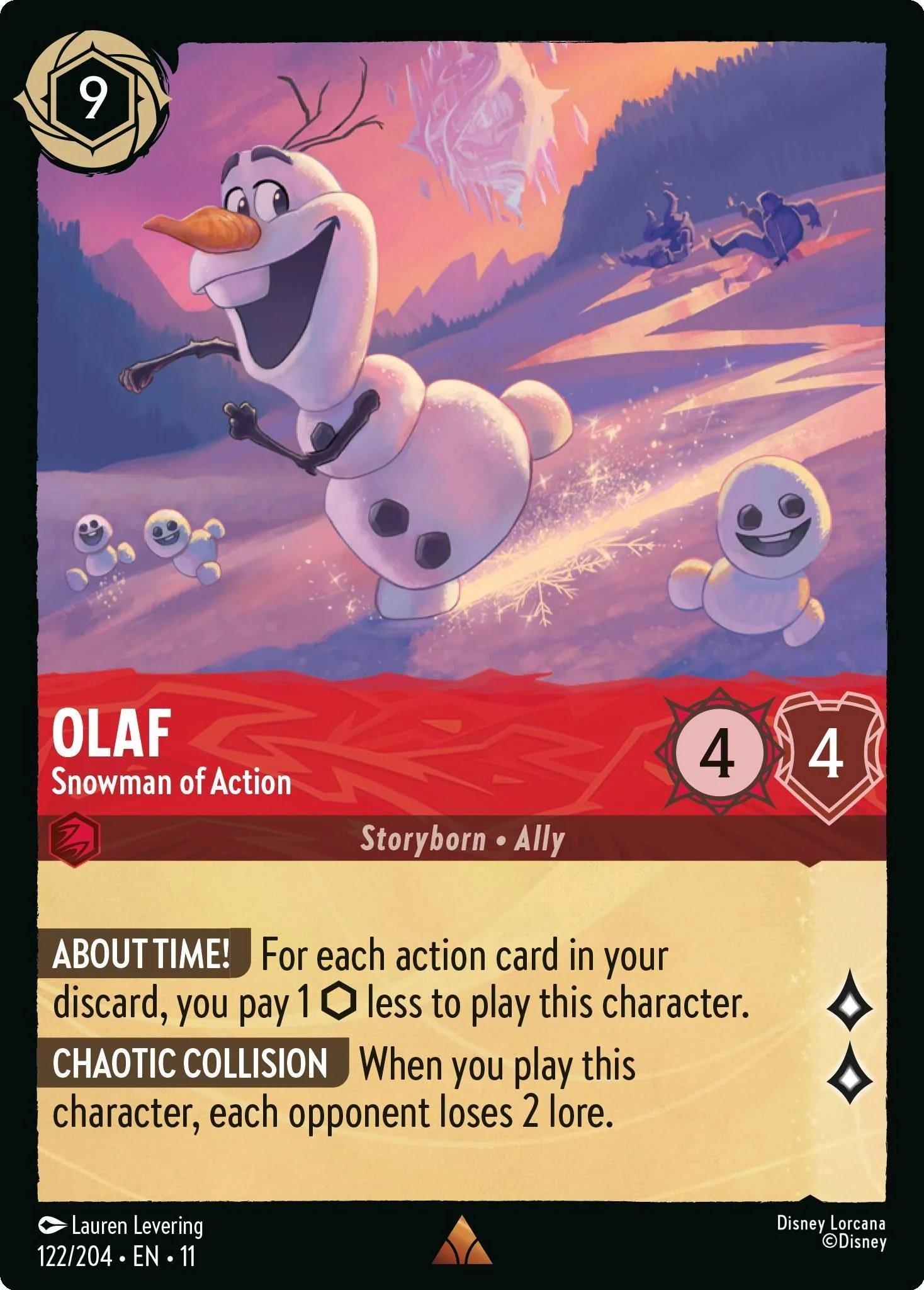 Olaf - Snowman of Action - 122/204 [Winterspell] [Non-Foil]