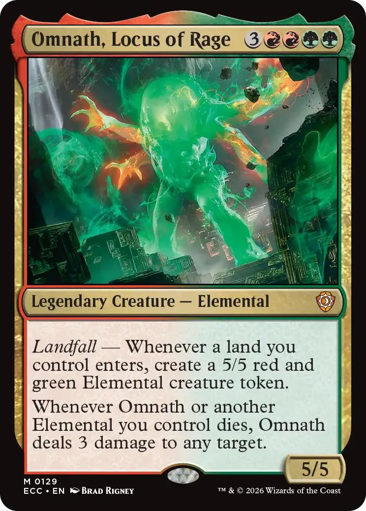 Omnath, Locus of Rage [129] [Lorwyn Eclipsed: Commander] [Non-Foil]