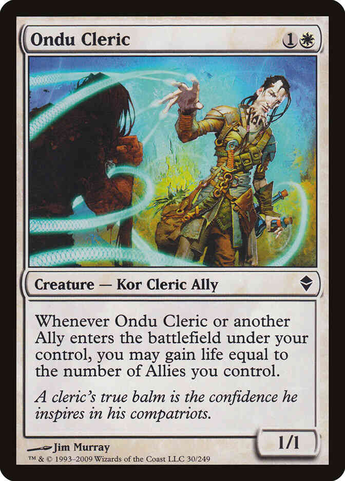 Ondu Cleric [30] [Zendikar] [Non-Foil]