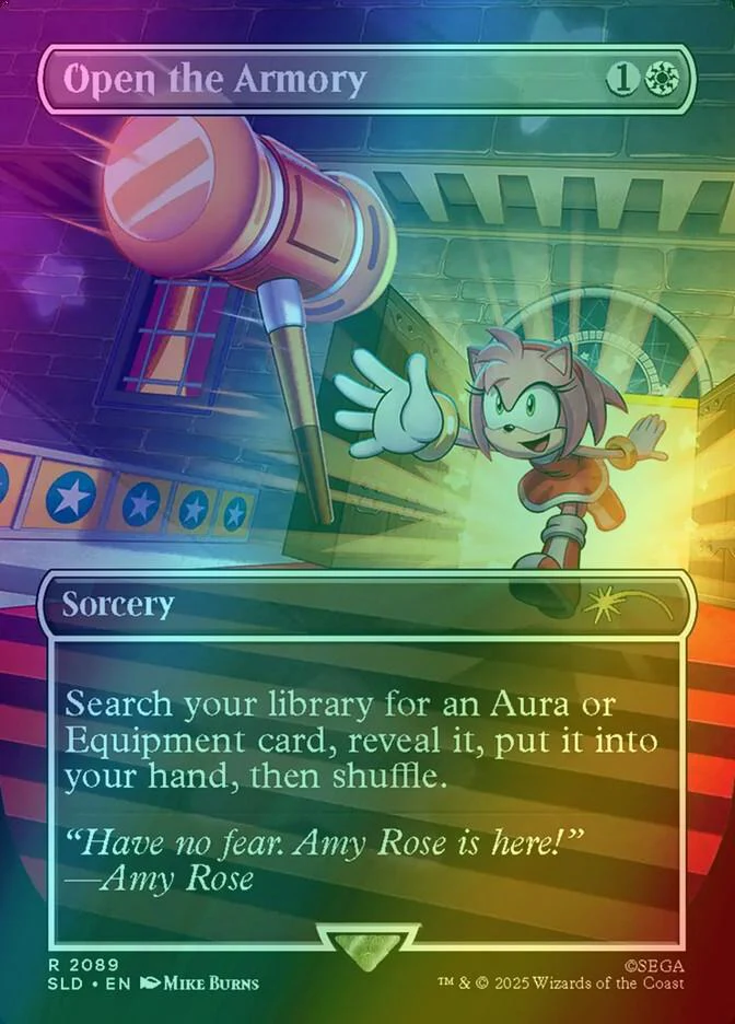Open the Armory [2089] [Borderless] [Secret Lair X Sonic: Chasing Adventure] [Secret Lair Drop] [Foil]