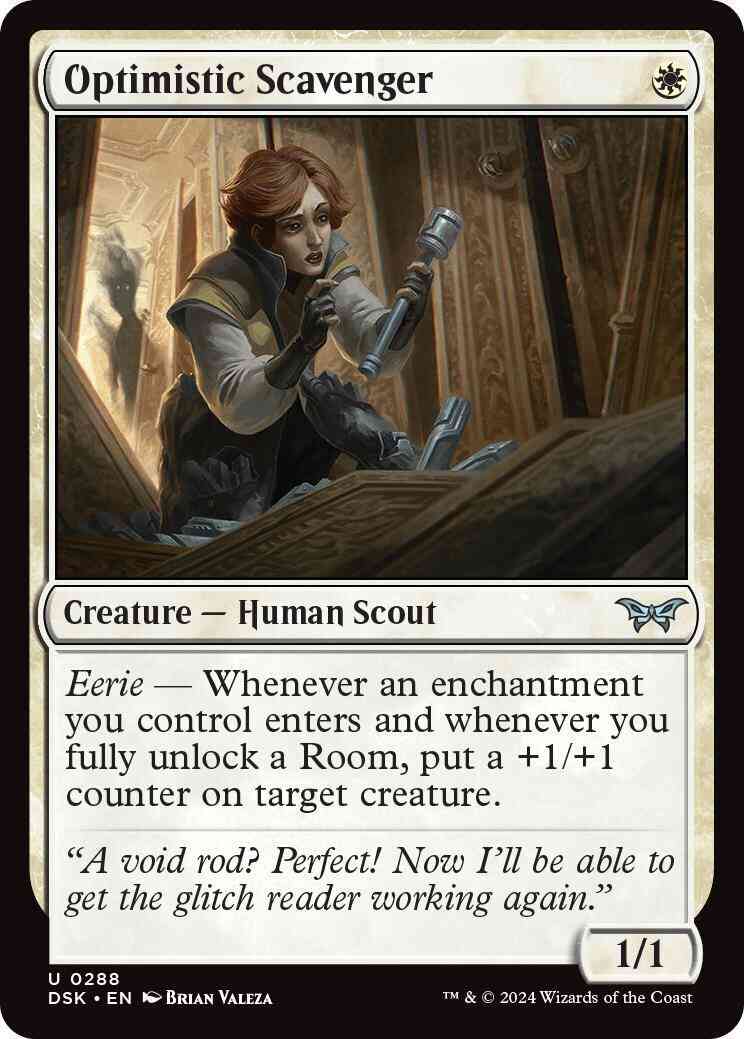 Optimistic Scavenger [288] [Lurking Evil] [Duskmourn: House of Horror] [Non-Foil]