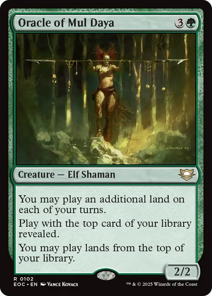 Oracle of Mul Daya [102] [Edge of Eternities: Commander] [Non-Foil]