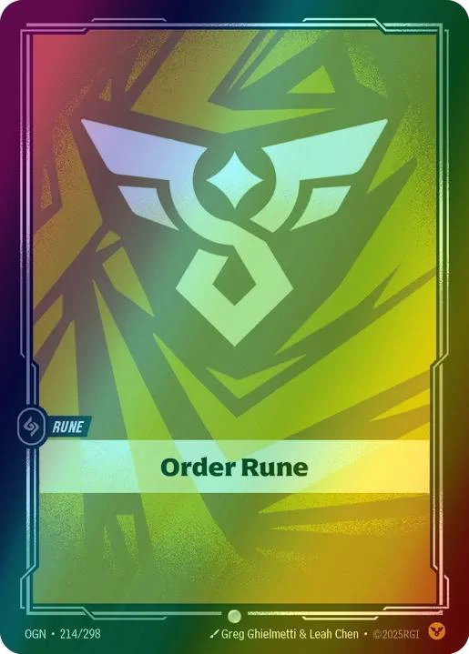 Order Rune - 214/298 [Origins] [Foil]