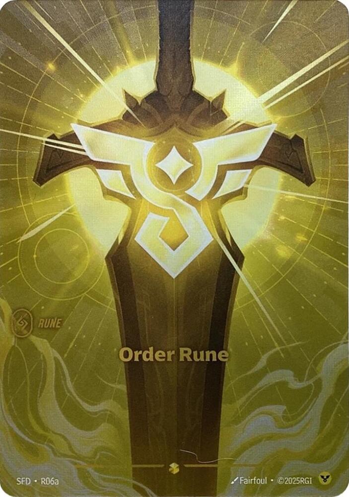 Order Rune (Alternate Art) - R06a [Spiritforged] [Foil]