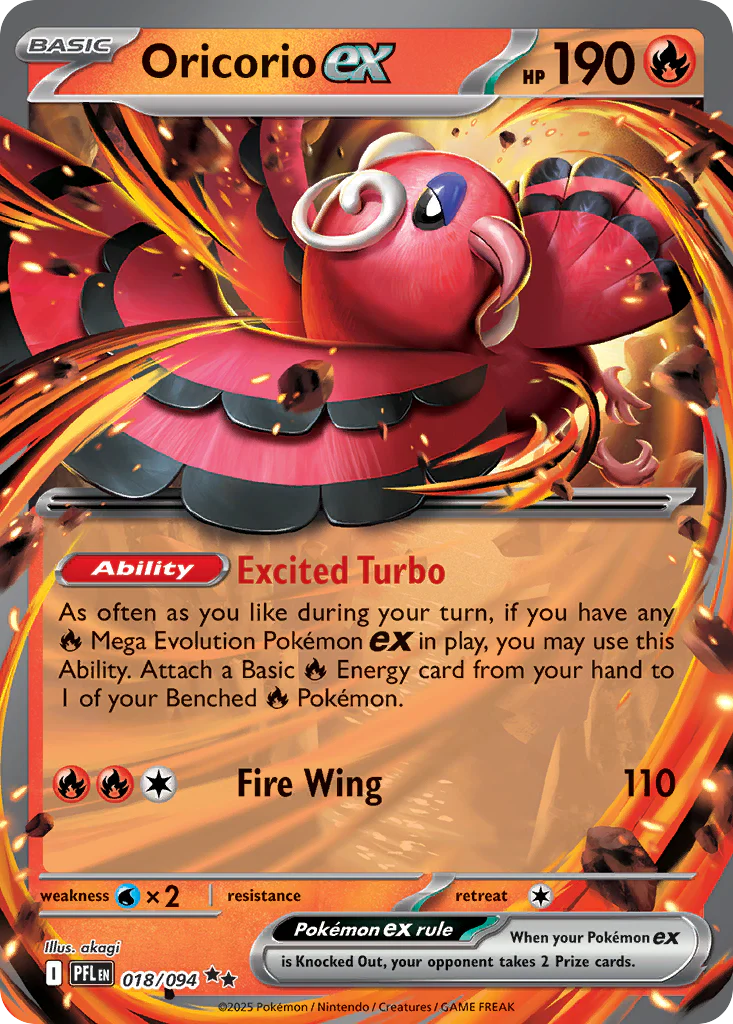 Oricorio ex - 018/094 - Double Rare [me02-018] [Ultra]